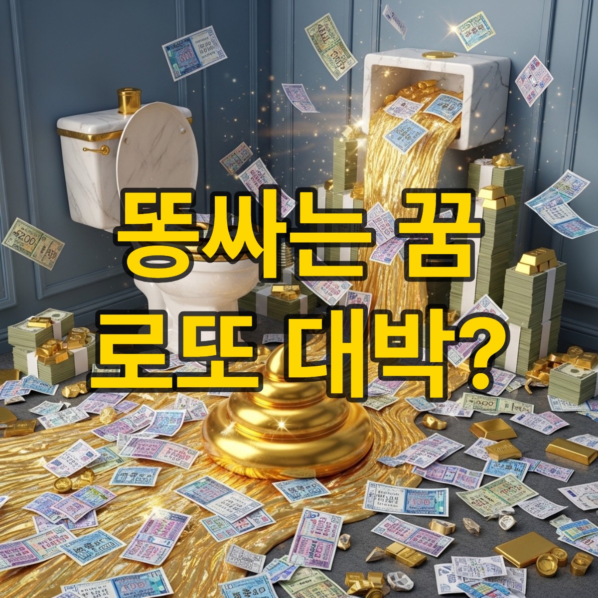 똥싸는 꿈 로또