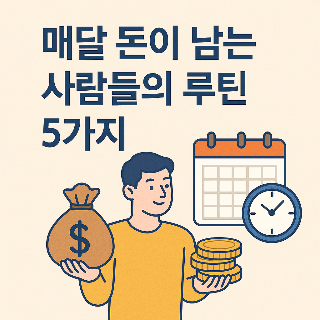 매달 돈이 남는 사람들의 루틴 5가지