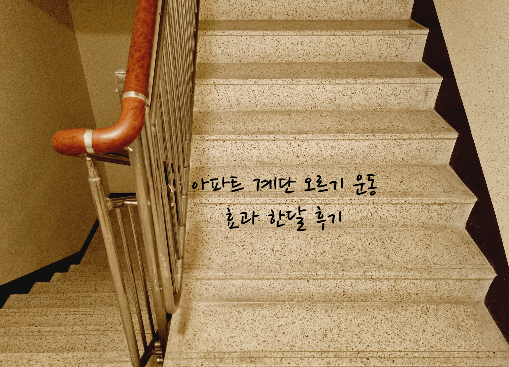 아파트 계단 오르기 운동