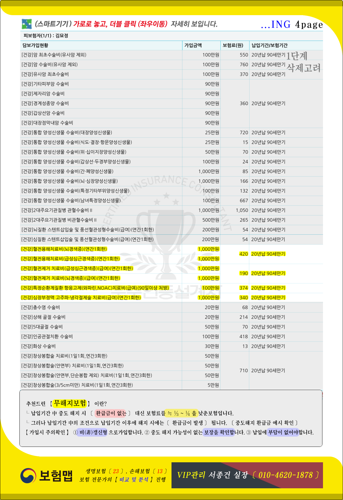 03_5_김묘정님_추천보험_종합보험_무해지보험
