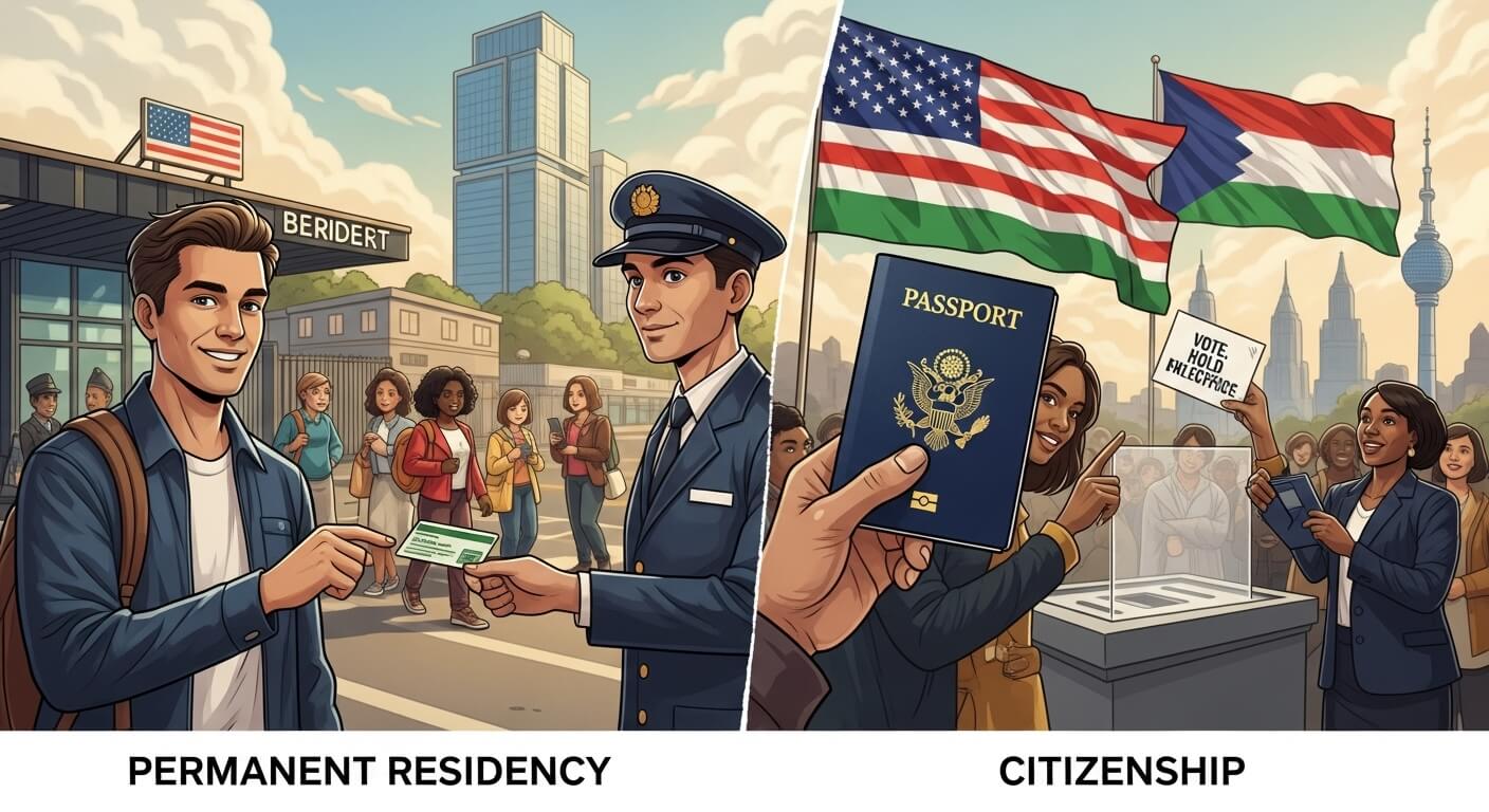 영주권과 시민권의 차이