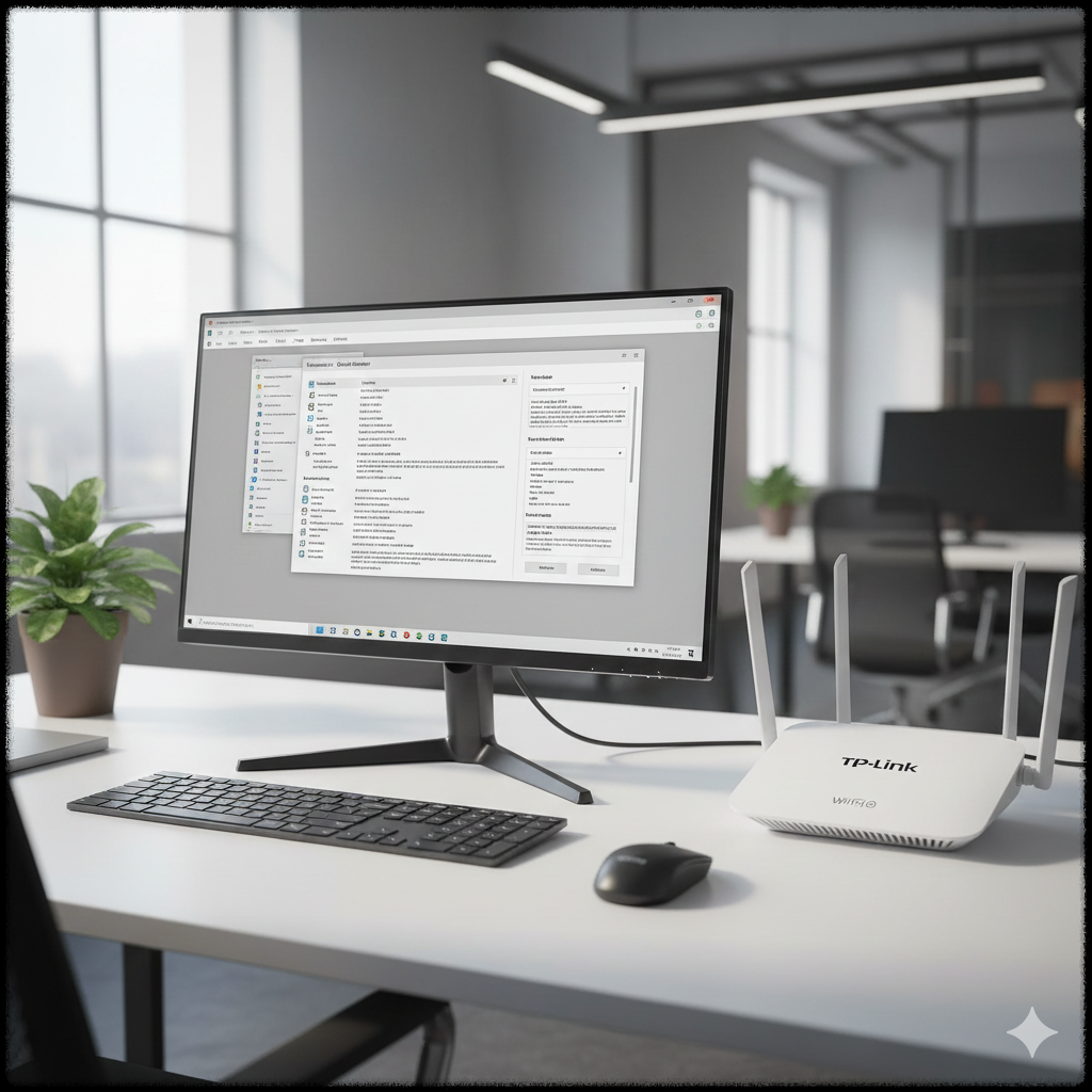윈도우 11 환경에서 Wi-Fi 6 공유기를 사용하는 사무실 무선 네트워크 구성