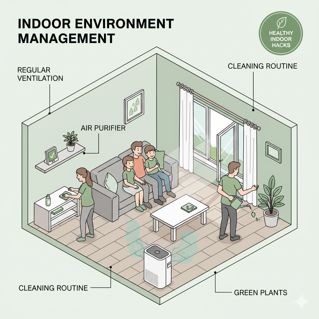 아침공기질, 실내공기질, CO2농도, VOC관리, 미세먼지관리, 실내환기, 아침환기, 공기청정기활용, 실내환경관리, 초미세먼지