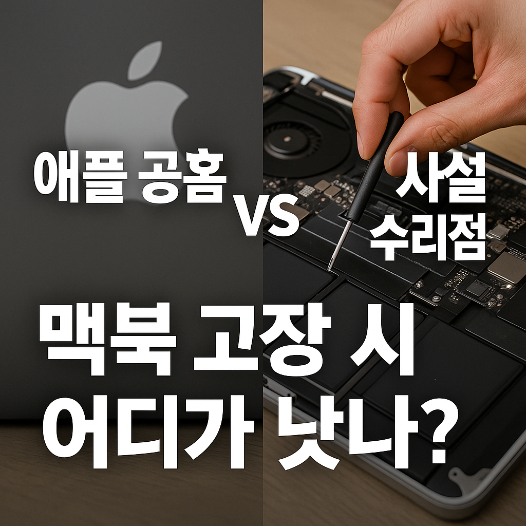 애플 공식홈페이 vs 사설 수리점, 맥북 고장 시 어디가 낫나?