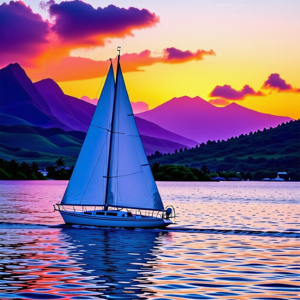 하와이 선셋 세일링 크루즈