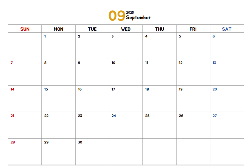 2025 연차 캘린더