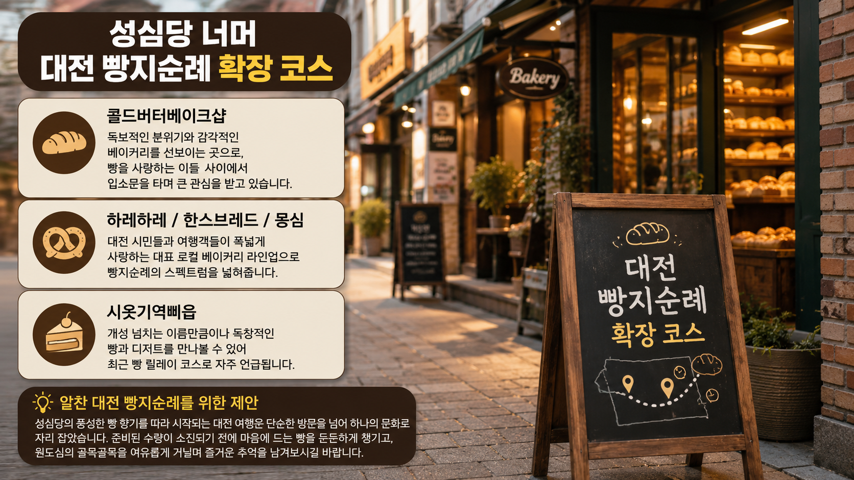 성심당 너머 대전 빵지순례 확장 코스