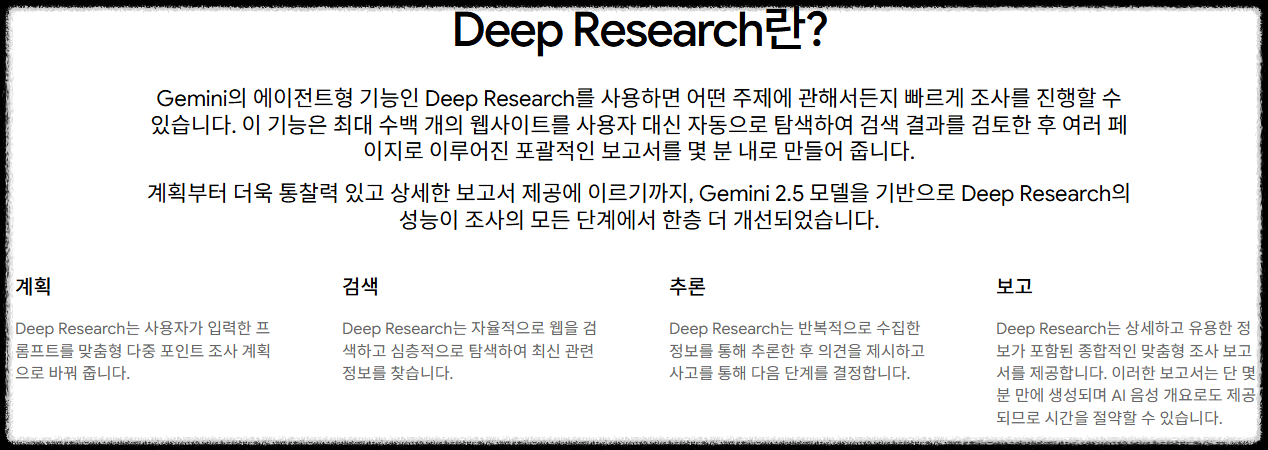 구글 제미나이 딥 리서치(Gemini Deep Research) AI 조사 비서 활용전략 사용법 총정리 경쟁사 분석 활용 사례 차이 장점 보고서 학습,마케팅,연구 한번에