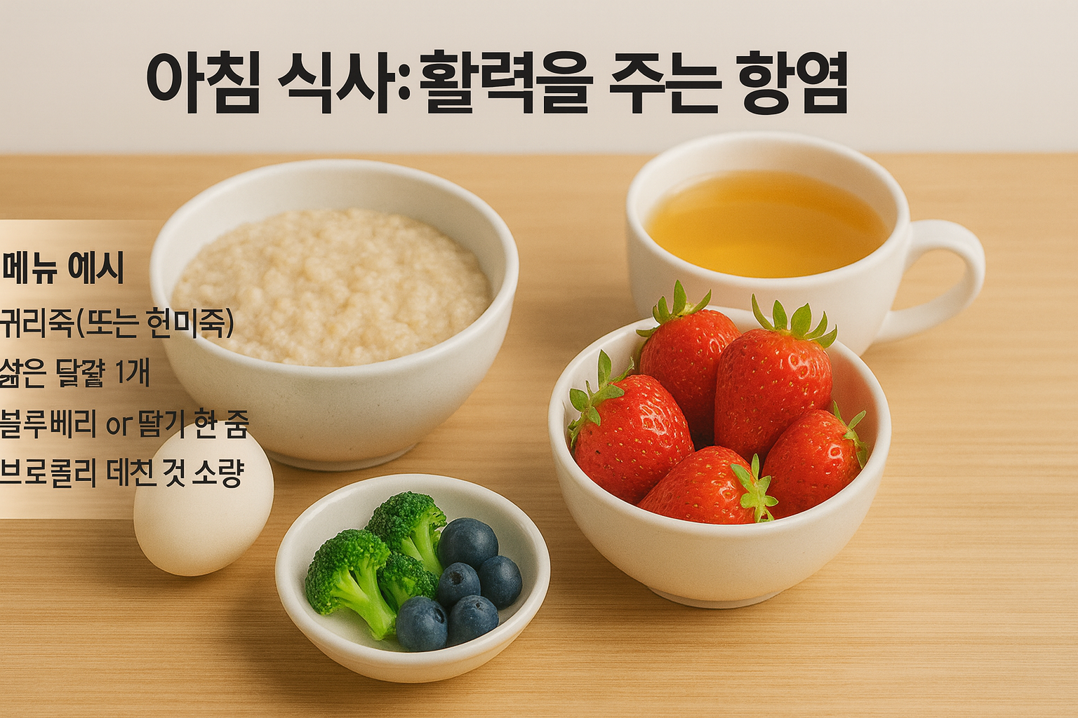 관절에 좋은 아침 식단