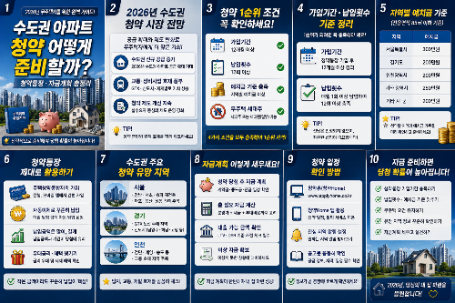 수도권 지역별(서울&middot;경기&middot;인천) 청약 맞춤 전략
