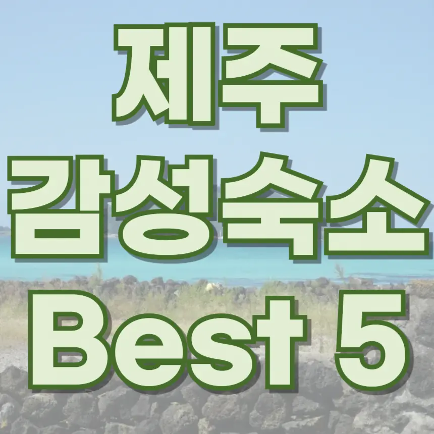 제주도 감성숙소 추천