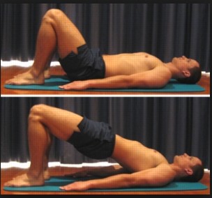 브릿지자세 이미지