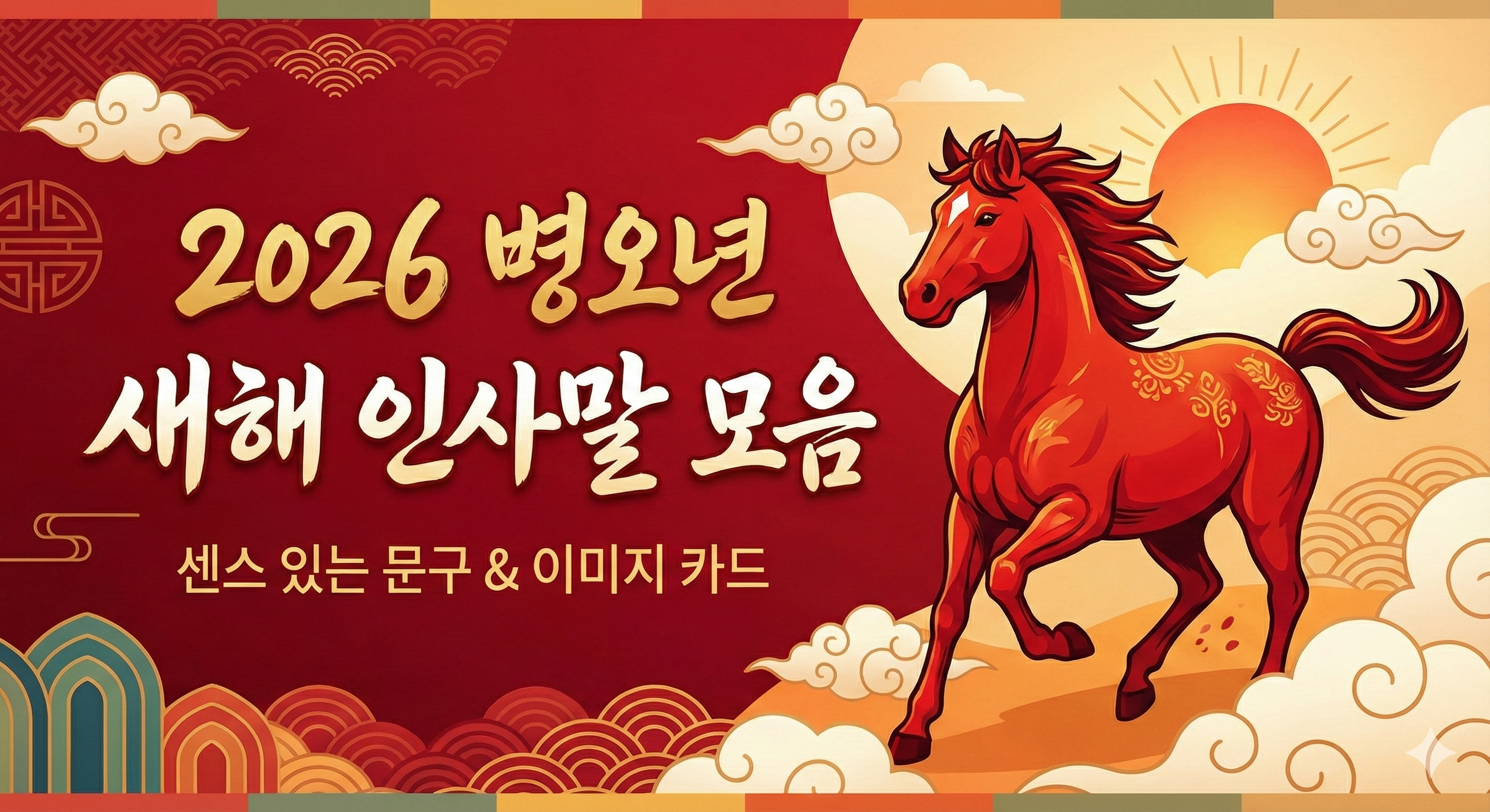새해 인사말 모음: 병오년 붉은 말의 해, 센스 있는 문구와 예절