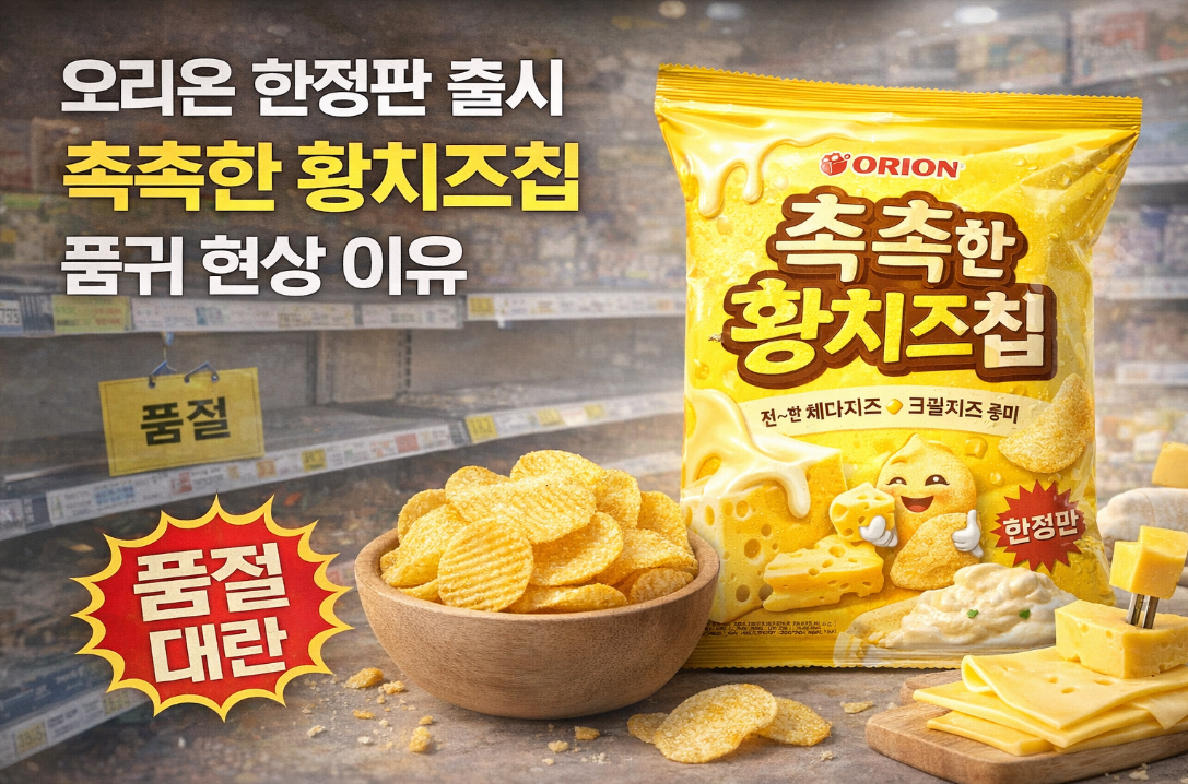 오리온 황치즈칩 품귀 현상 이유, 지금 구매 가능한 곳은?