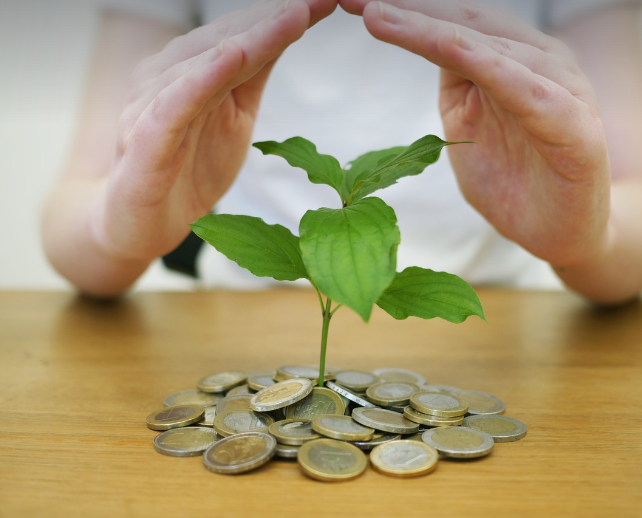 코인을 제테크하여 코인이 쌓여있는 사진