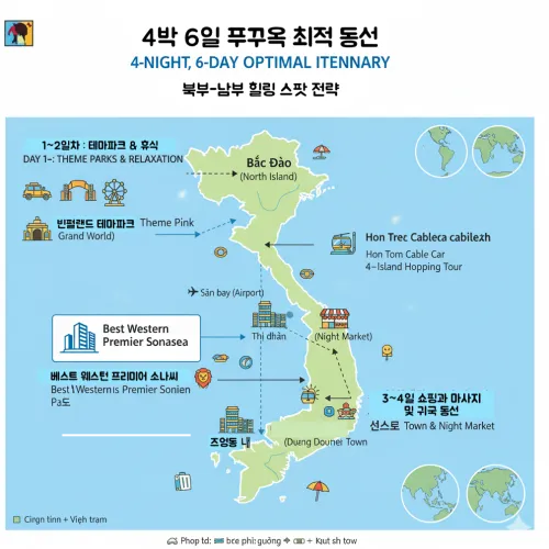 푸꾸옥-4박6일-가족여행-동선-지도