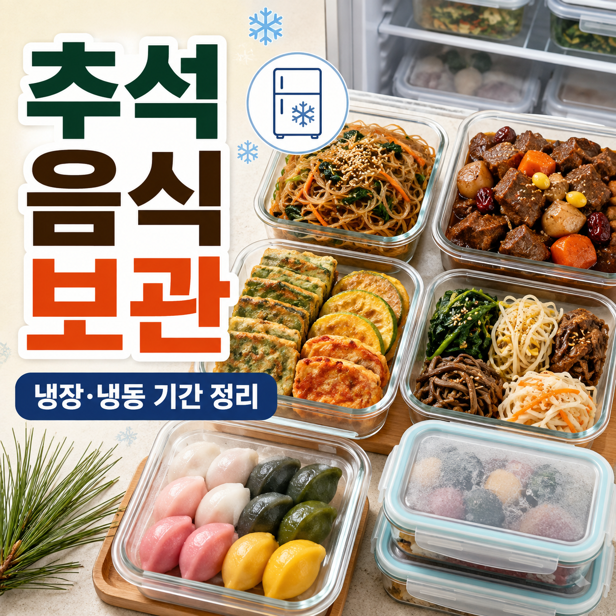 추석 음식 보관기간