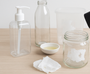 용기에 따라 다른 라벨 제거 방법 참조 사진