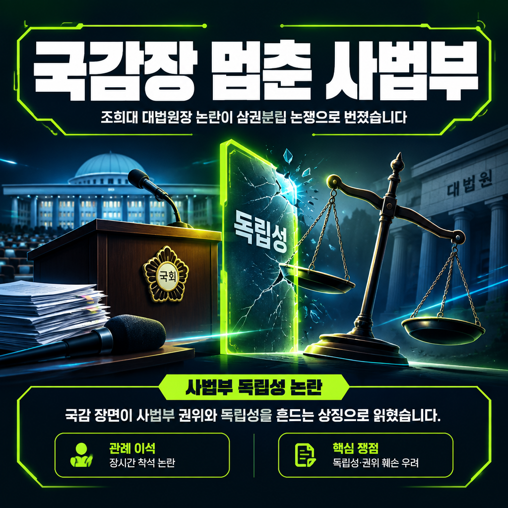 국감장 멈춘 사법부