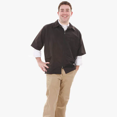 barbering vest and a barbers jacket