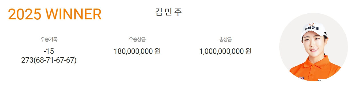 iM 금융오픈 2025 우승