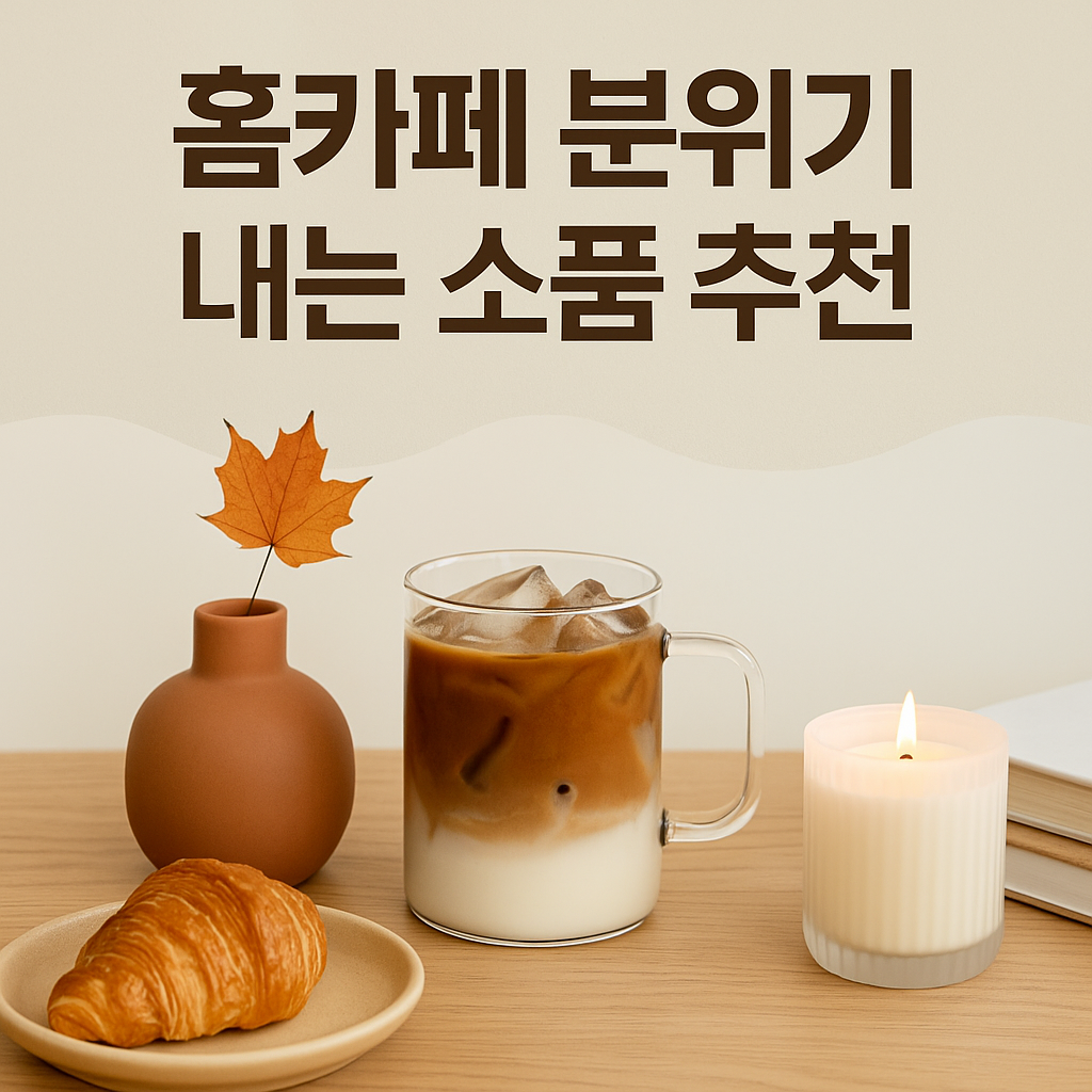 홈카페 분위기 내는 소품 추천
