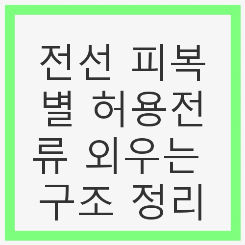 전선의 종류 및 피복의 중요성