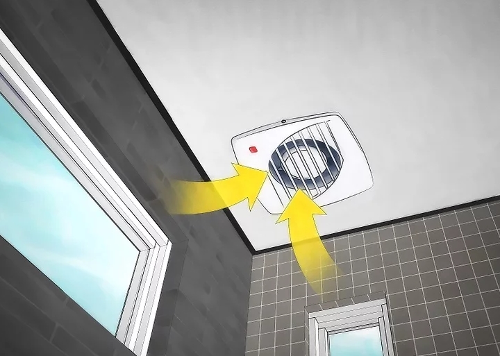 욕실을 환기시킨다