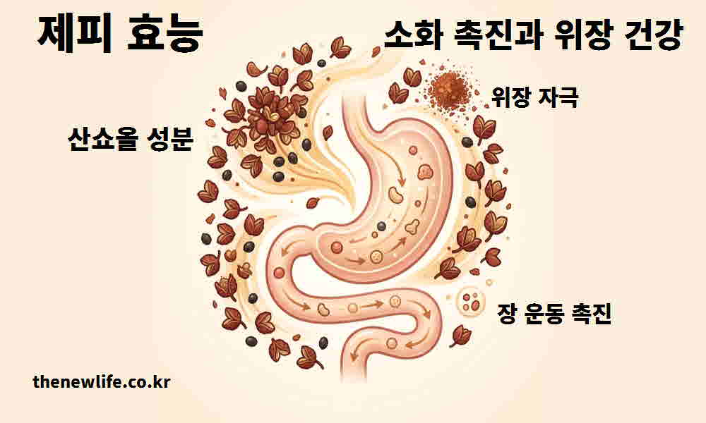제피 효능 소화 촉진 위장 건강
