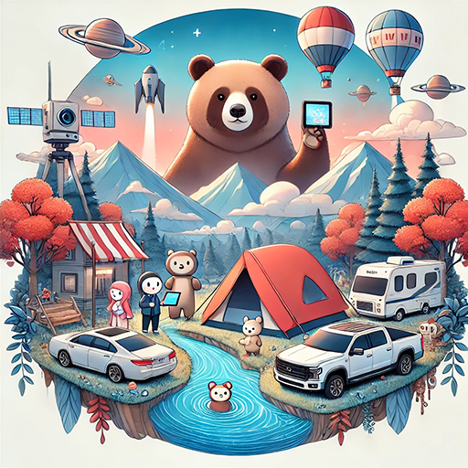 봄나들이 모습 이미지