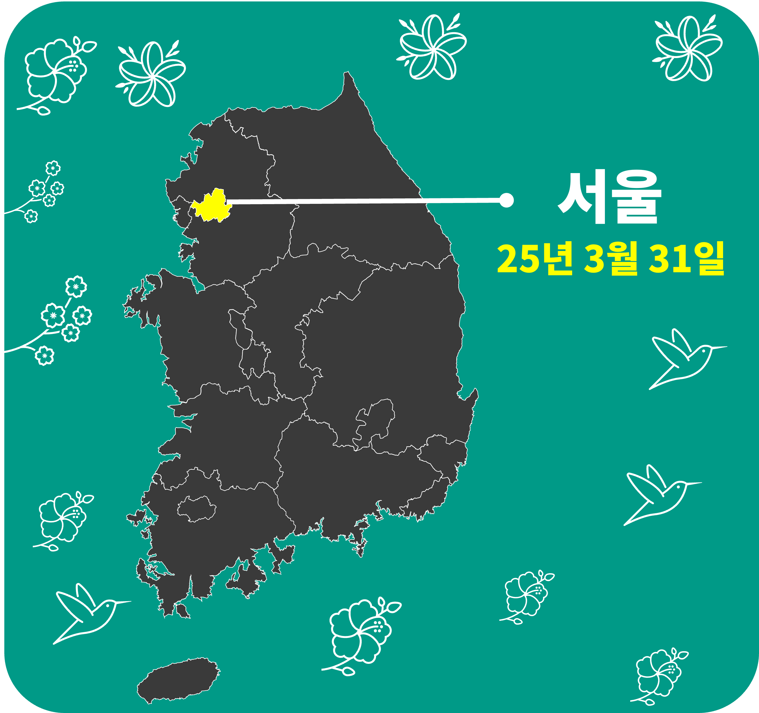 2025 벚꽃 개화시기 서울