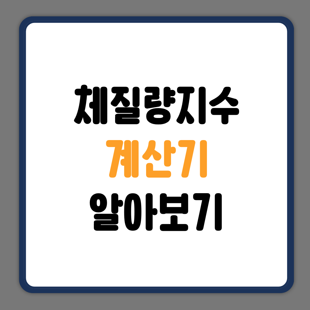 체질량지수