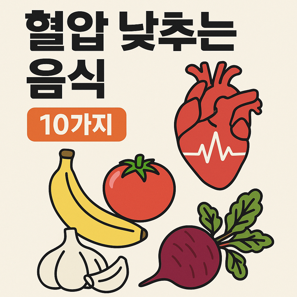 혈압 낮추는 음식 10가지 정리