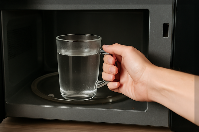 전자레인지에 돌린 물