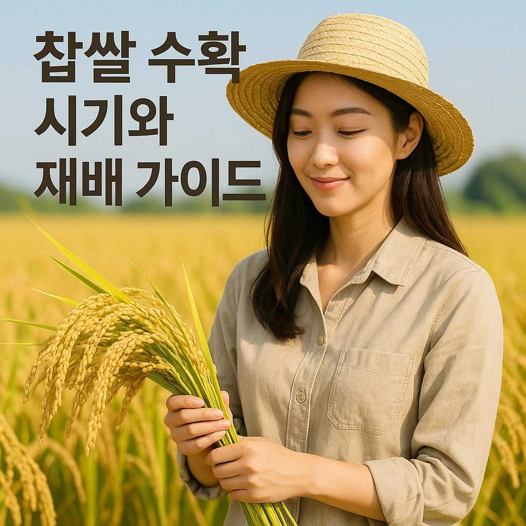 찹쌀 수확 시기와 재배 가이드