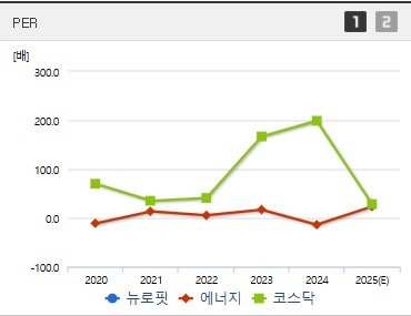 뉴로핏 주가 PER