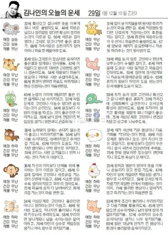 부산일보 오늘의 운세 띠별 운세와 무료 운세 이용법_13