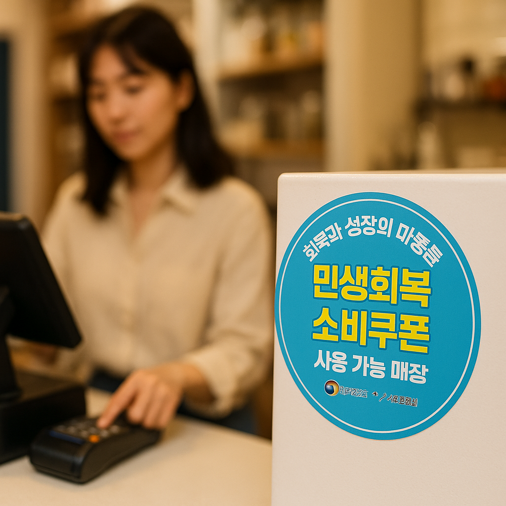 민생회복 소비쿠폰 스티커 받는 방법