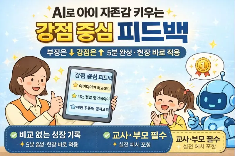 AI와 아이의 자존감을 높이는 '강점 중심 피드백' 만들기