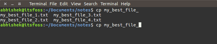 명령어 자동완성 및 도움말