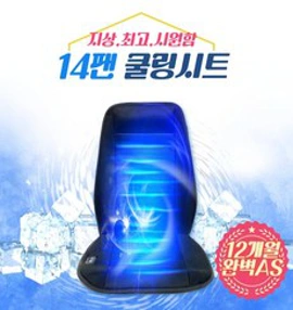 지엠지모터스 쿨링웨이브 3D 매쉬 자동차 바람시트 12V/24V겸용&#44; 1개