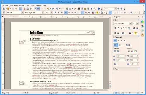 무료 워드 프로그램: OpenOffice Writer