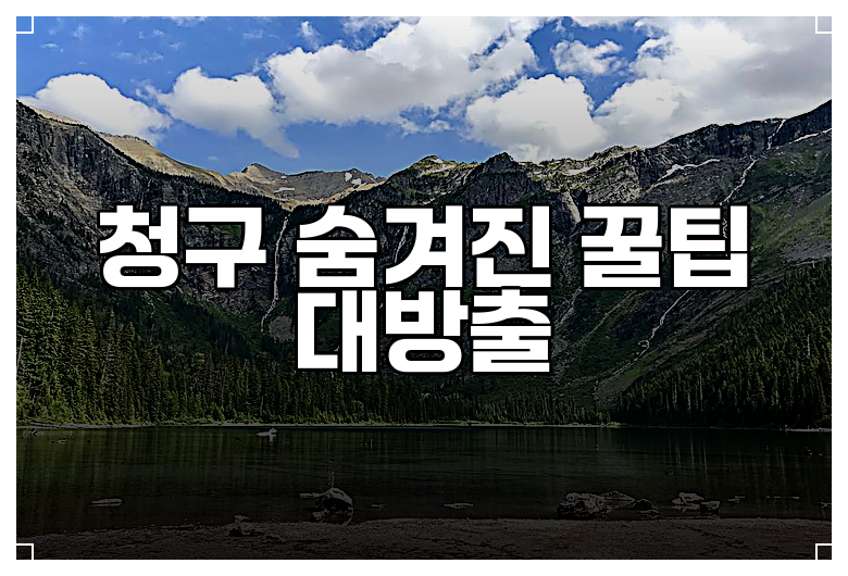 청구 숨겨진 꿀팁 대방출
