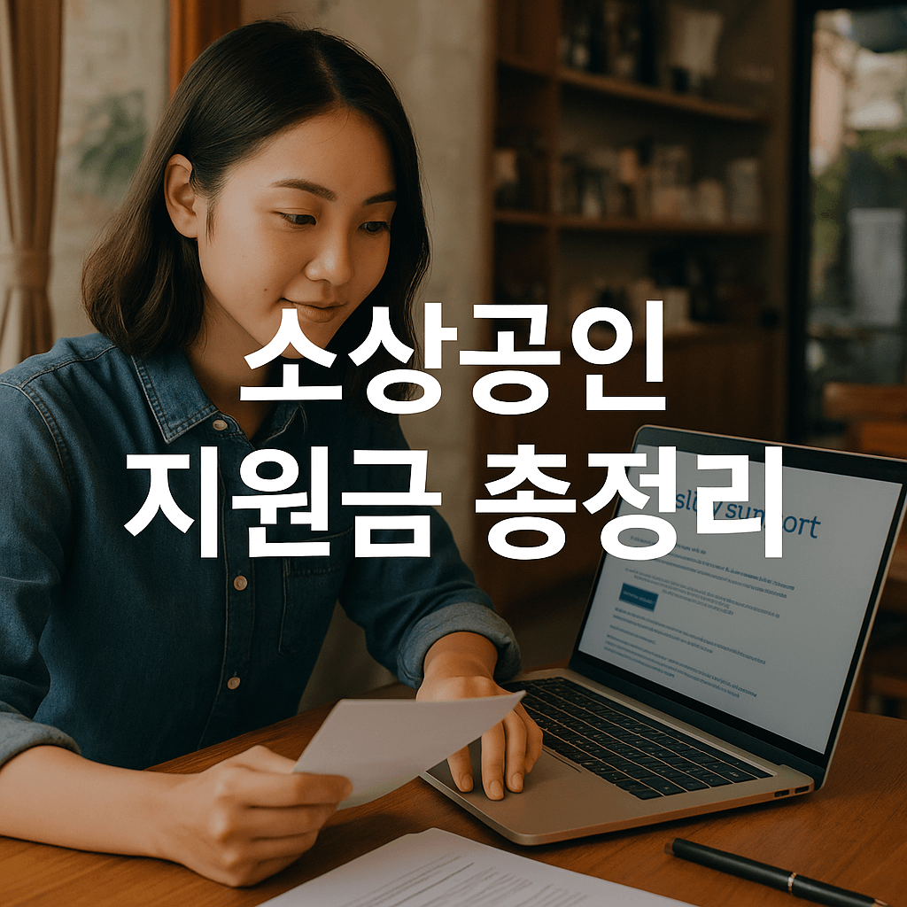 2025 소상공인 지원금 총정리