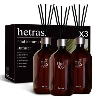 헤트라스 프리미엄 디퓨저 500ml x 3p 세트&#44; 라튤립샤워향