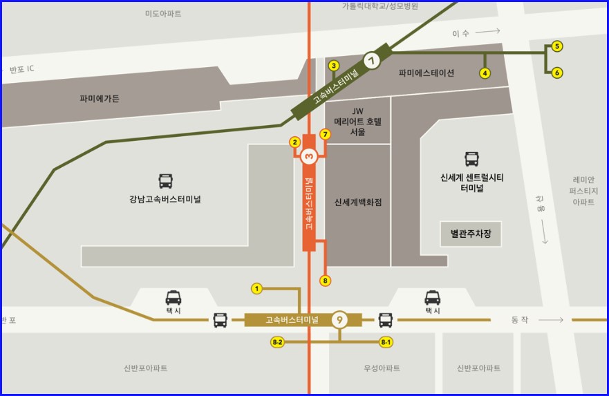 시외버스 시간표 센트럴시티터미널 호남선 예매