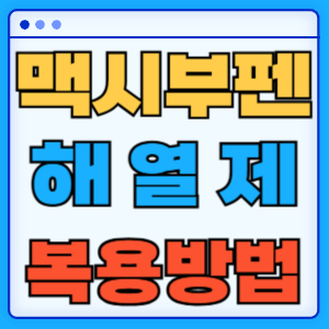 맥시부펜 복용량