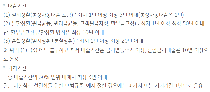 국민은행 주택담보대출