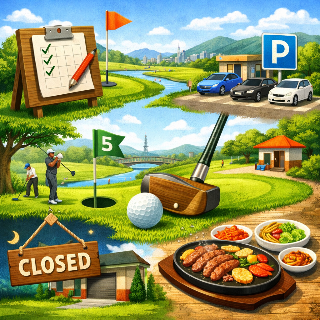 오송파크골프장 예약방법 총정리|이용방법·주차장·휴장일·주변 맛집까지 한 번에 관련 사진