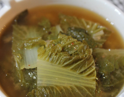 봄동 된장국 끓이기